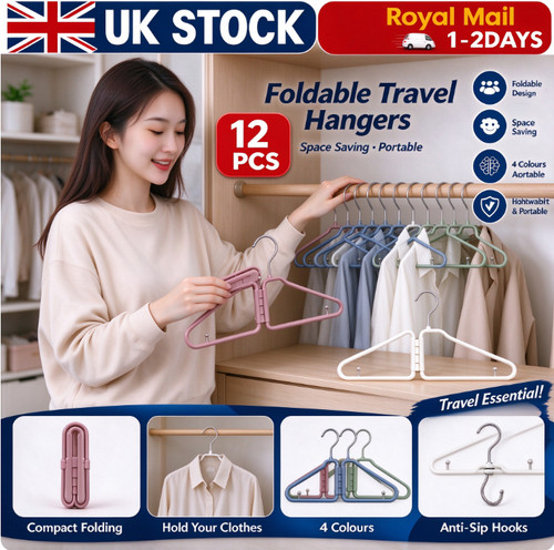 Foldable travel coat - coat, hangers