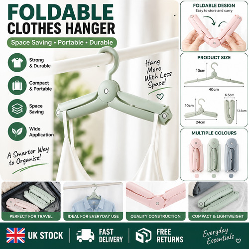 3pcs travel foldable hangers - travel,