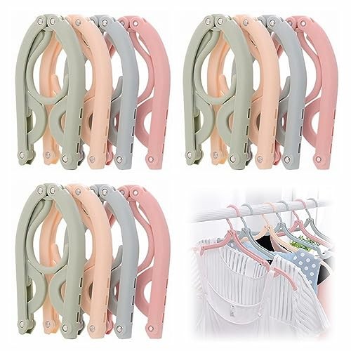 12pcs folding clothes hangers - folding,