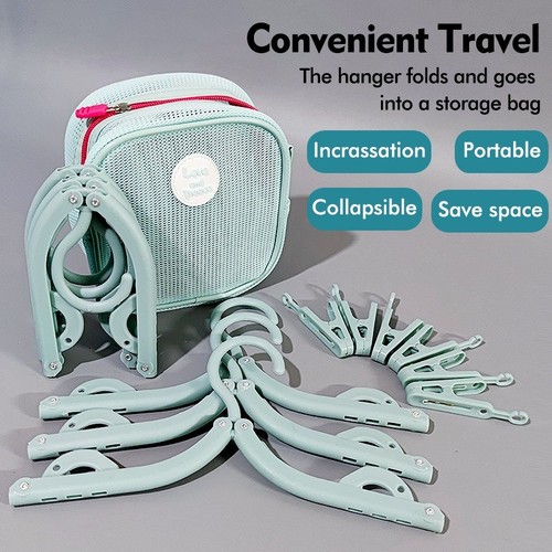 Travel folding clothes hangers - folding,