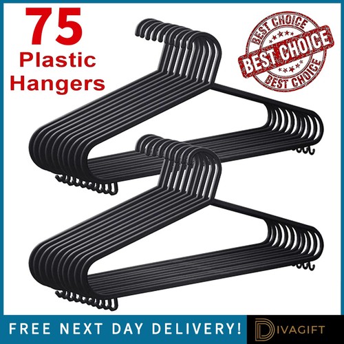 Adult black coat hangers - x,