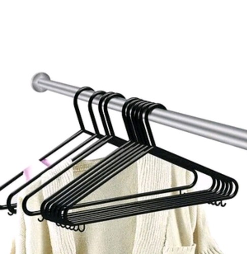 Black coat hangers - coat,